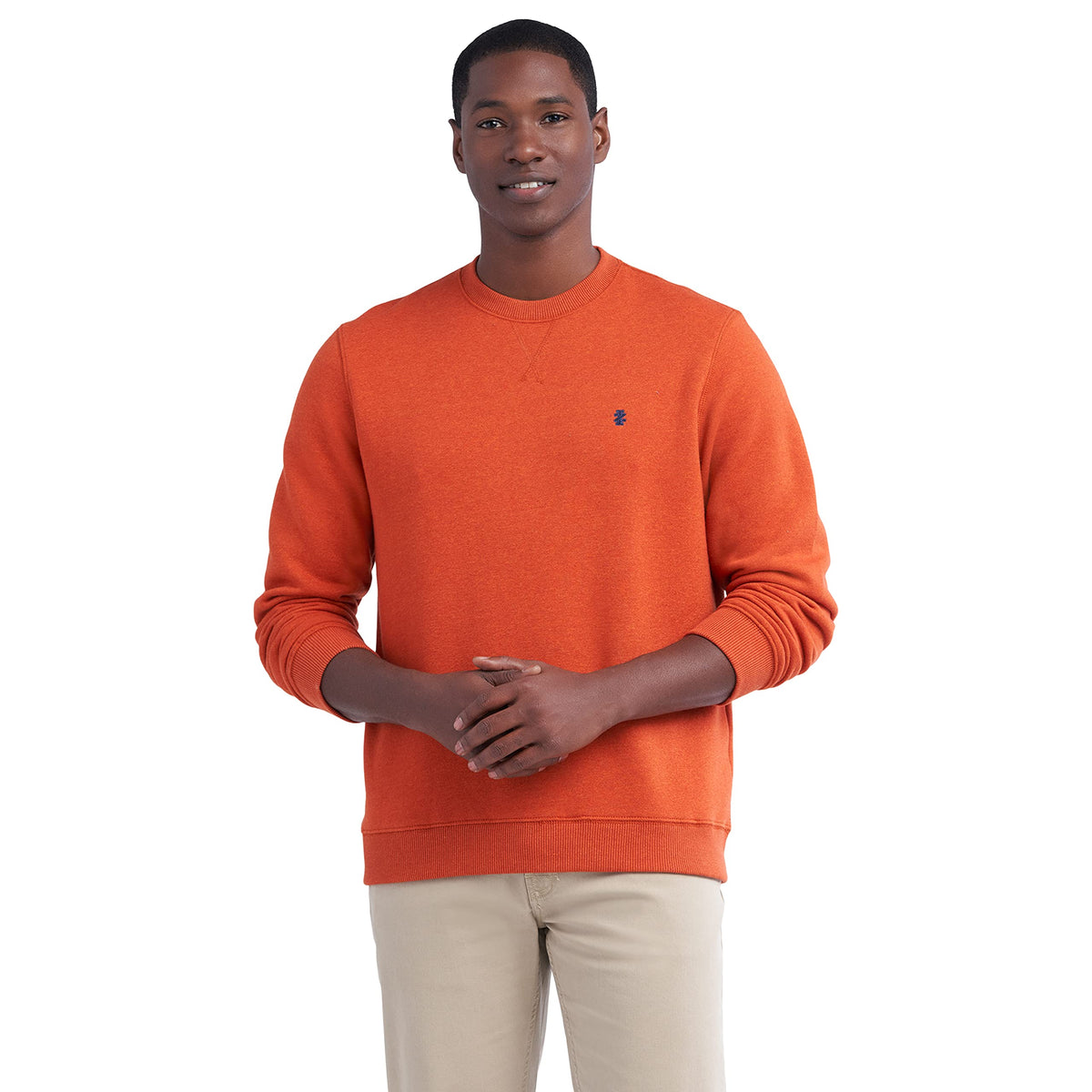 IZOD Men's Advantage Performance Crewneck Fleece Pullover Sweatshirt