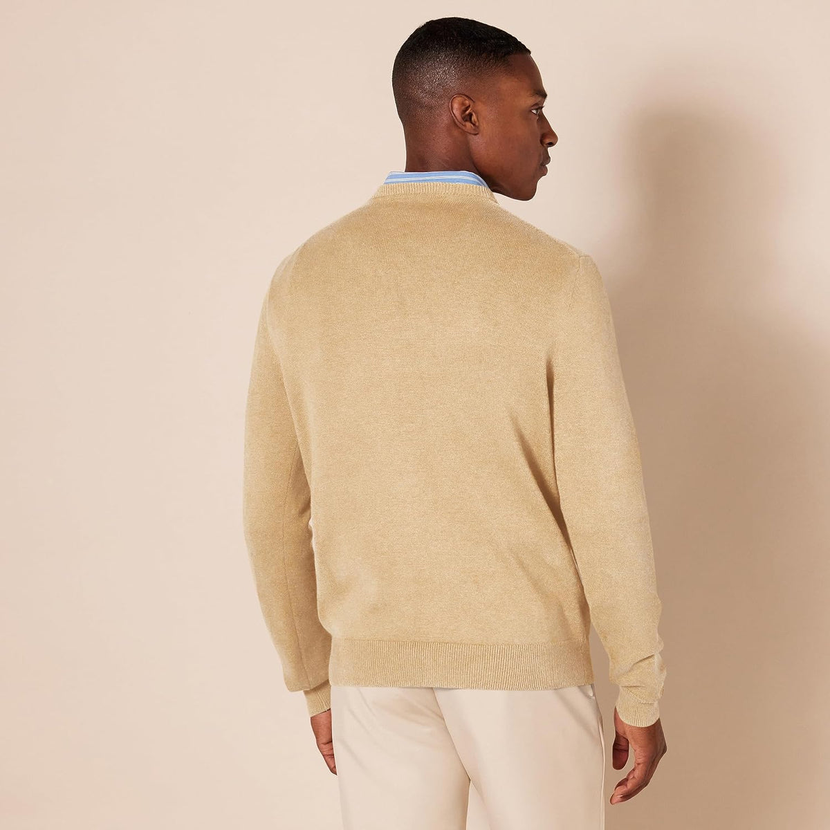Amazon Essentials Men's Regular Fit Cotton V-Neck Pullover Sweater (Available in Big & Tall)