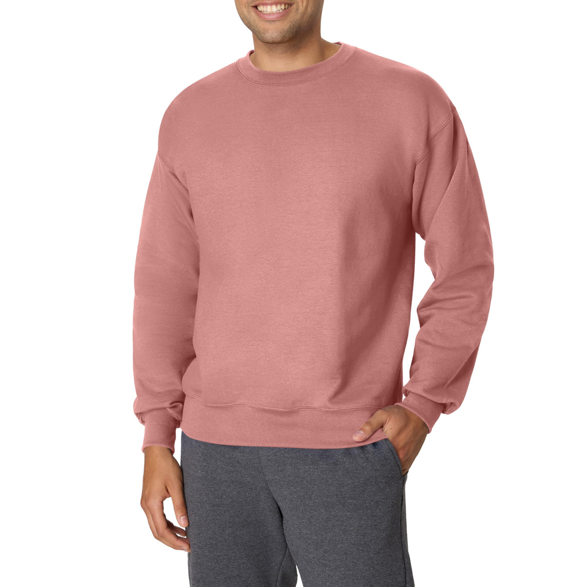 Hanes Men's Ultimate Sweatshirt, Heavyweight Fleece Sweatshirt, Crewneck Pullover for Men