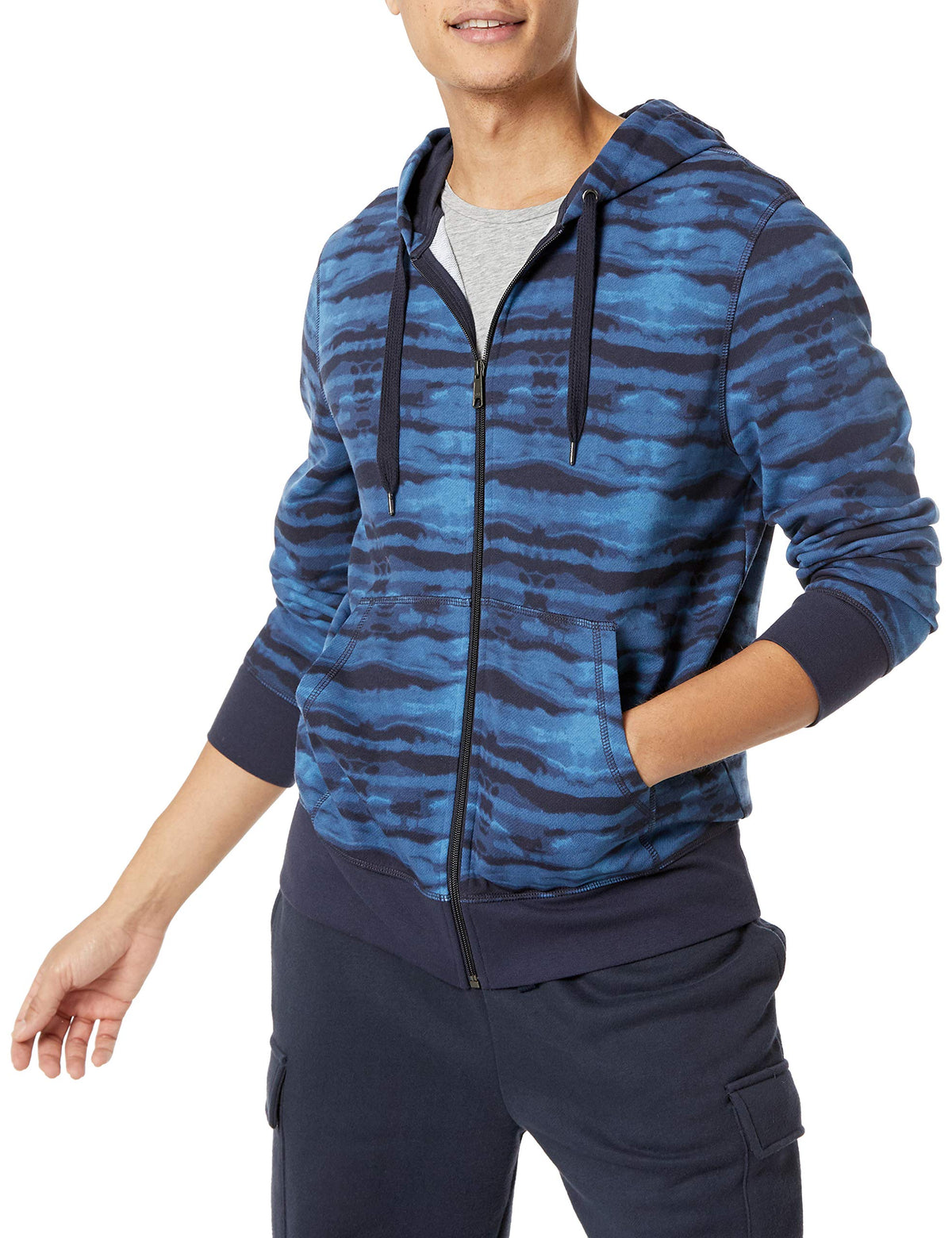 Amazon Essentials Men's Lightweight French Terry Full-Zip Hoodie, Regular Fit