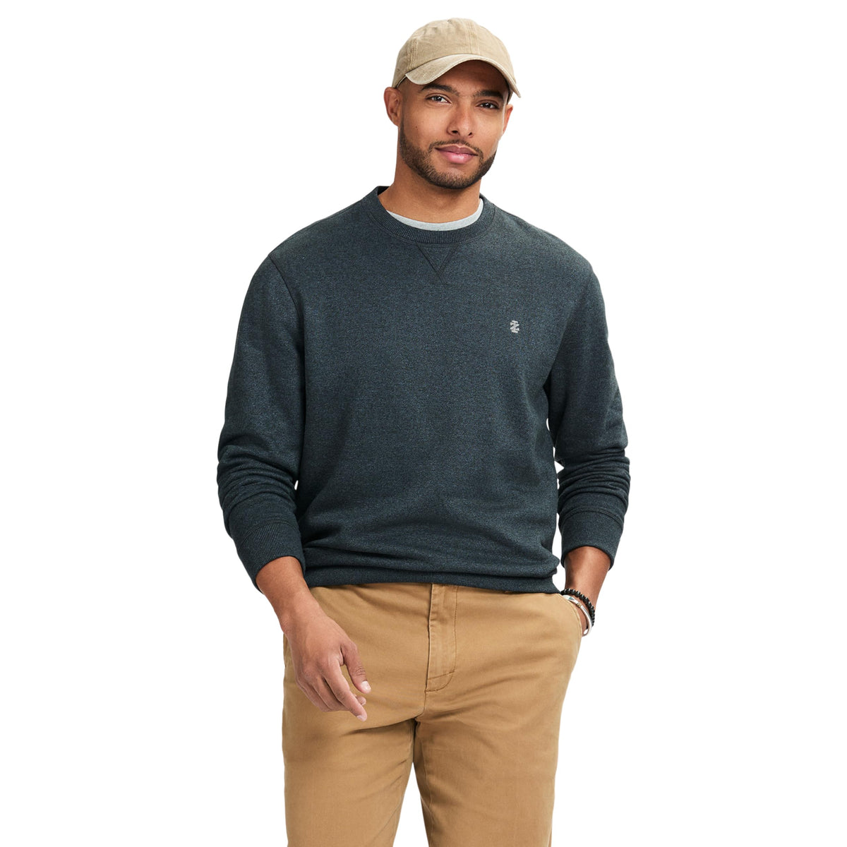 IZOD Men's Advantage Performance Crewneck Fleece Pullover Sweatshirt