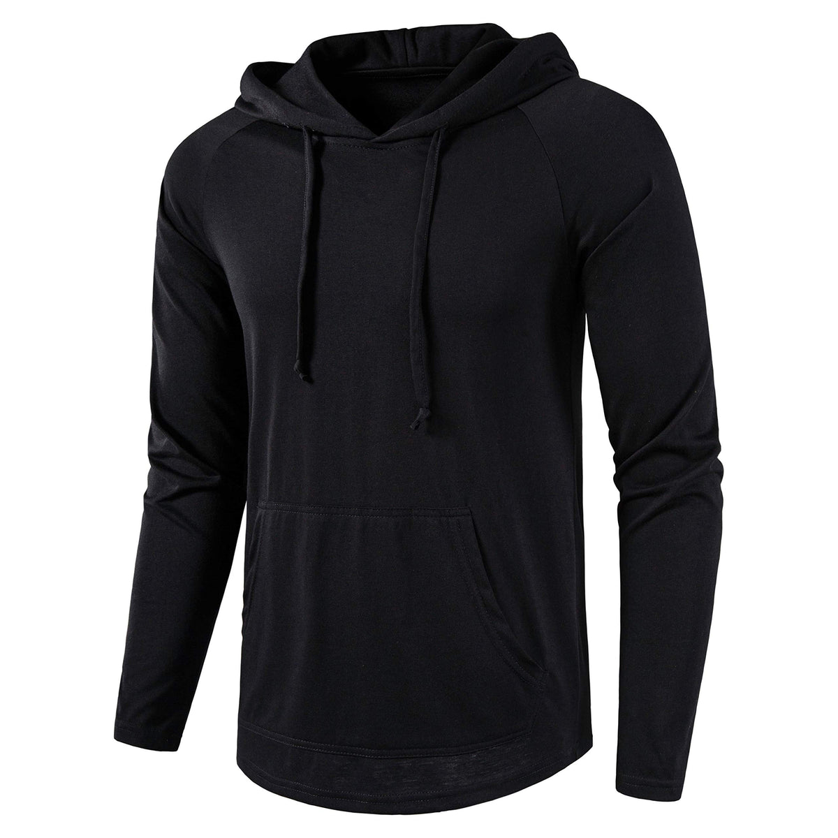 SIR7 Men's Gym Workout Active Long Sleeve Pullover Lightweight Hoodie Casual Hooded Sweatshirts
