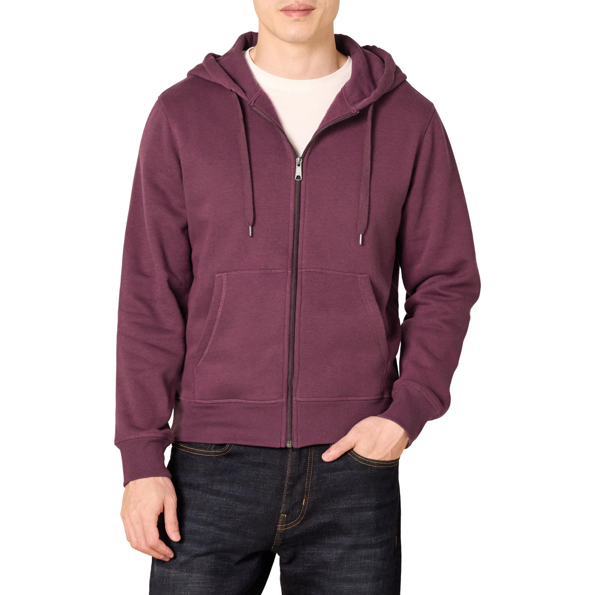 Amazon Essentials Men's Full-Zip Fleece Hoodie Sweatshirt (Available in Big & Tall)