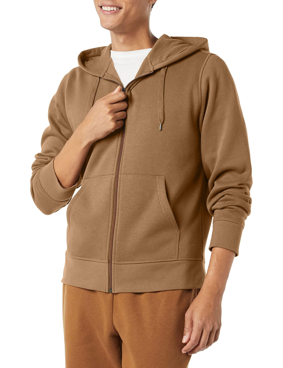 Amazon Essentials Men's Full-Zip Fleece Hoodie Sweatshirt (Available in Big & Tall)