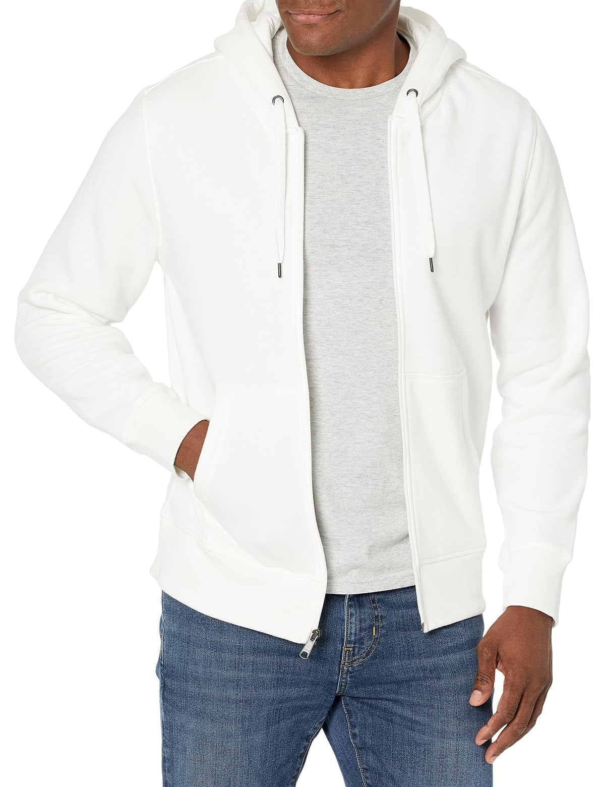 Amazon Essentials Men's Full-Zip Fleece Hoodie Sweatshirt (Available in Big & Tall)