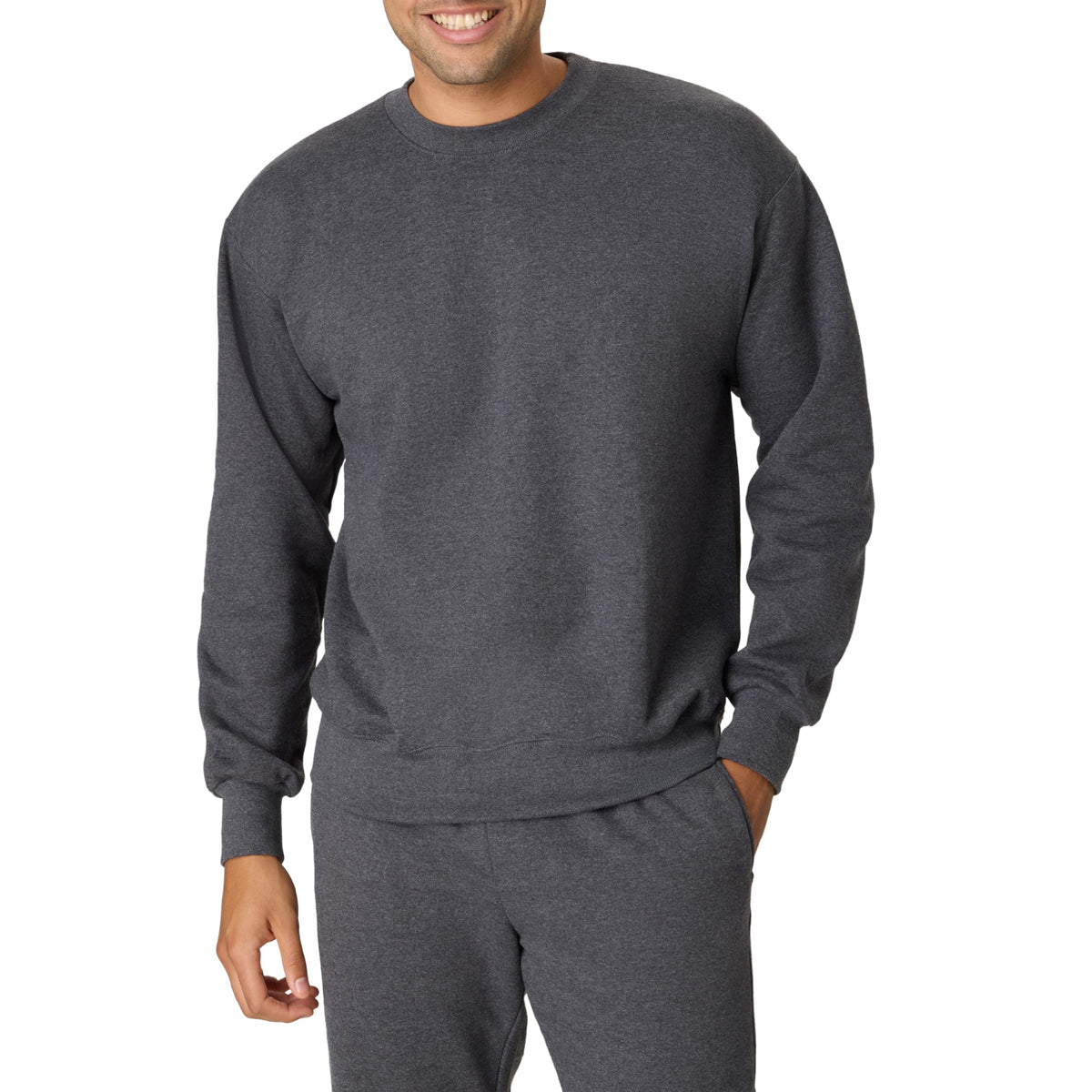 Hanes Men's Ultimate Sweatshirt, Heavyweight Fleece Sweatshirt, Crewneck Pullover for Men