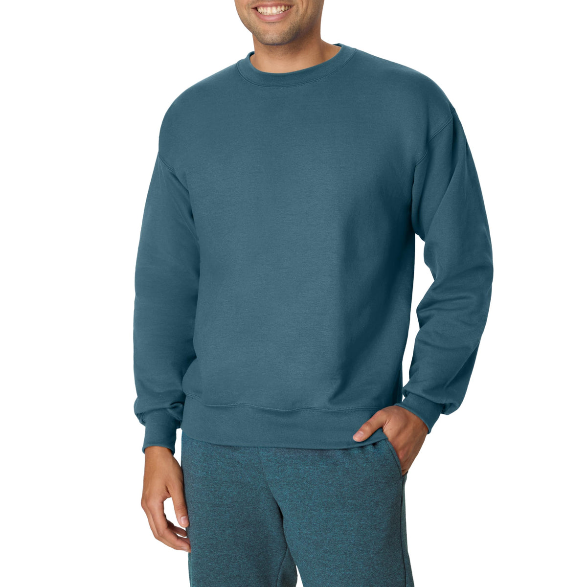 Hanes Men's Ultimate Sweatshirt, Heavyweight Fleece Sweatshirt, Crewneck Pullover for Men