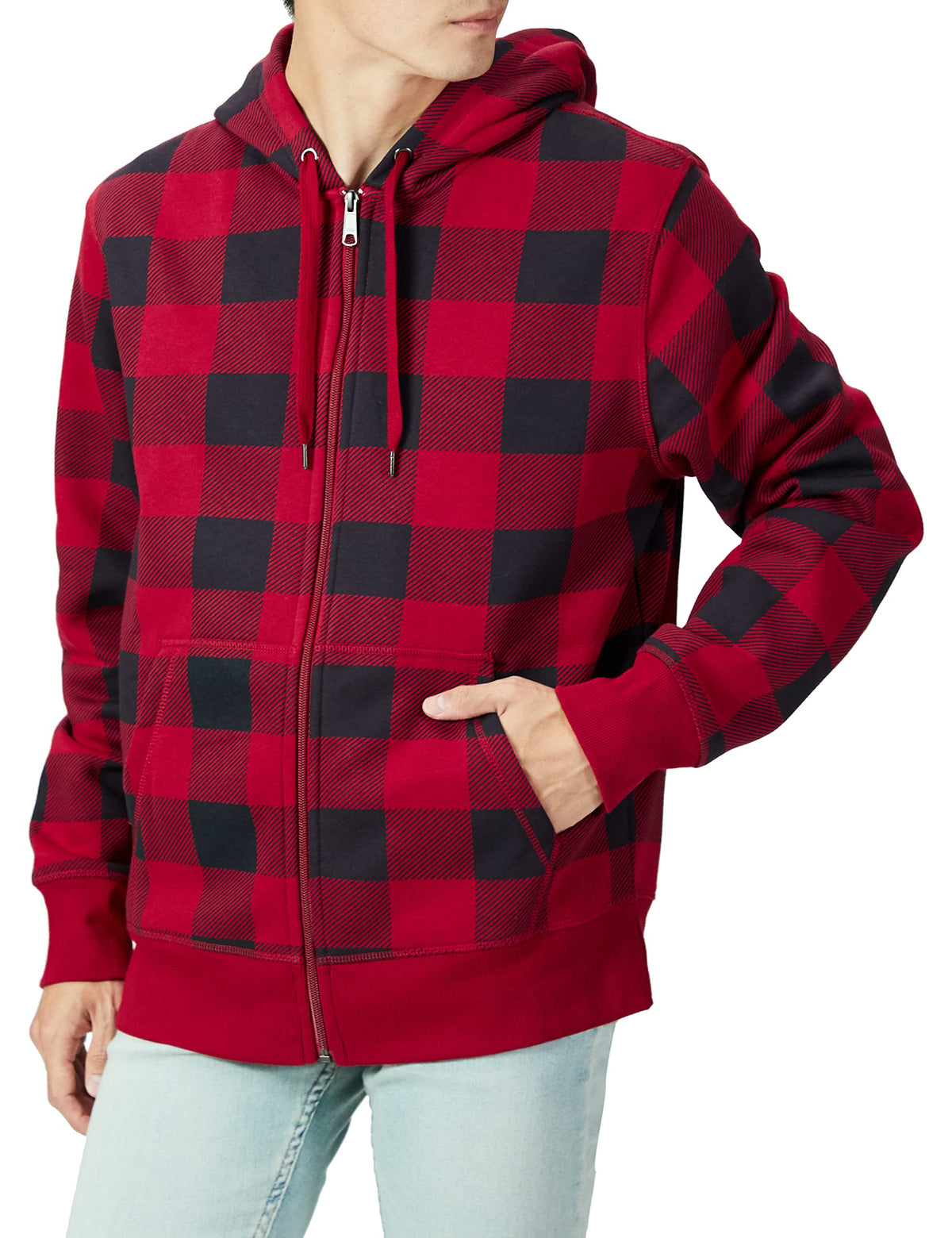Amazon Essentials Men's Full-Zip Fleece Hoodie Sweatshirt (Available in Big & Tall)