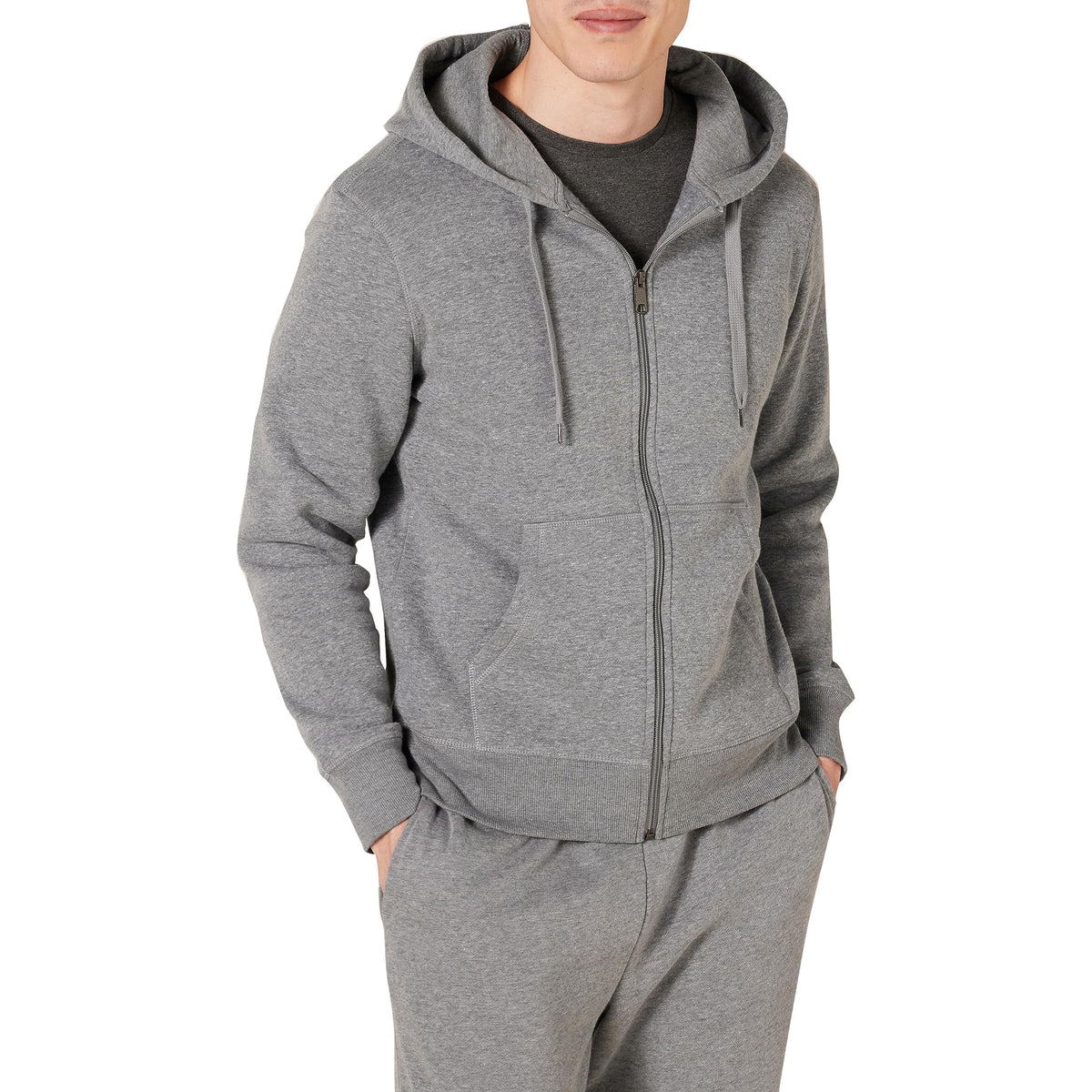 Amazon Essentials Men's Full-Zip Fleece Hoodie Sweatshirt (Available in Big & Tall)