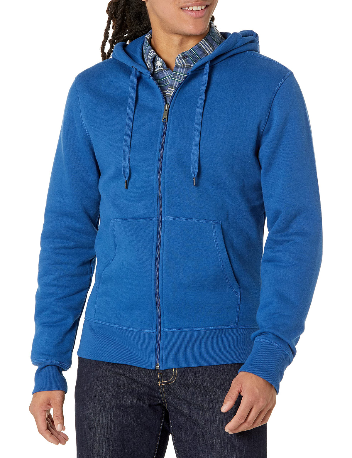 Amazon Essentials Men's Full-Zip Fleece Hoodie Sweatshirt (Available in Big & Tall)