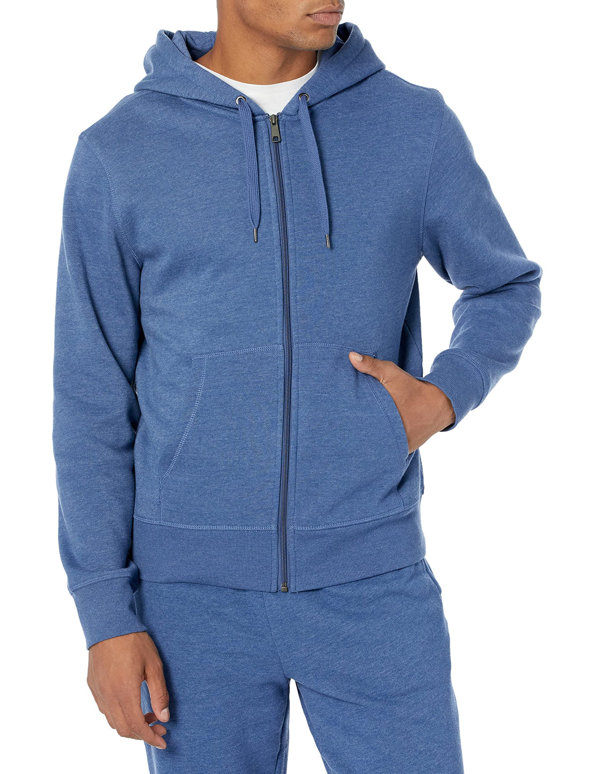 Amazon Essentials Men's Full-Zip Fleece Hoodie Sweatshirt (Available in Big & Tall)