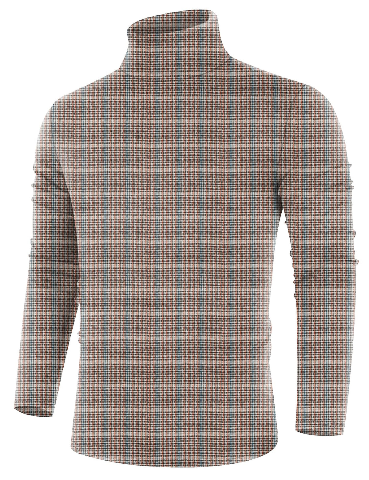 Poriff Men's Casual Slim Fit Basic Tops Knitted Lightweight Turtleneck Pullover Sweater