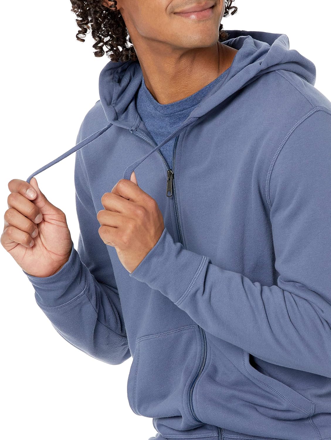 Amazon Essentials Men's Lightweight French Terry Full-Zip Hoodie, Regular Fit