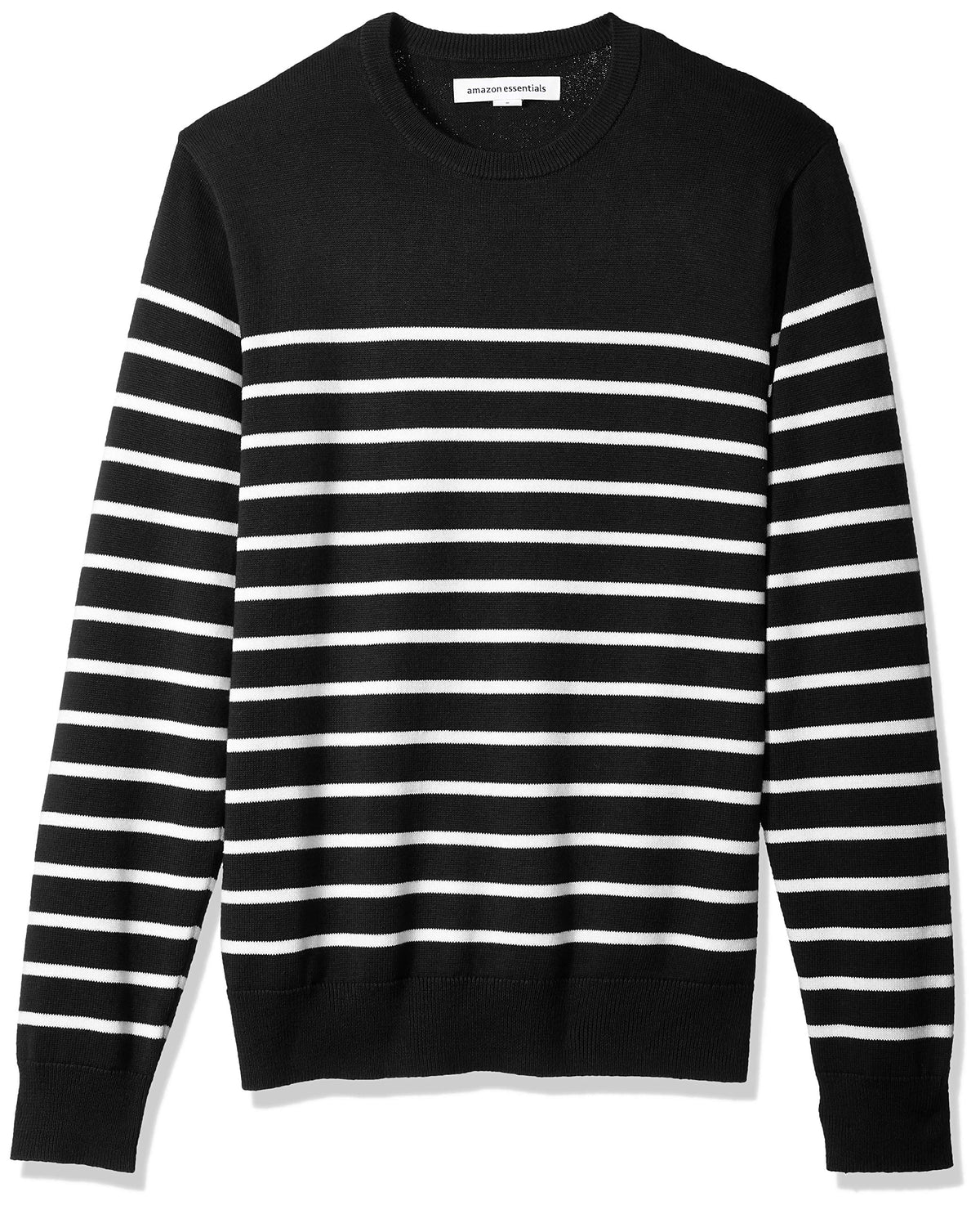 Amazon Essentials Men's Cable Knit Long-Sleeve Crewneck Sweater, 100% Cotton, Big & Tall Options Available