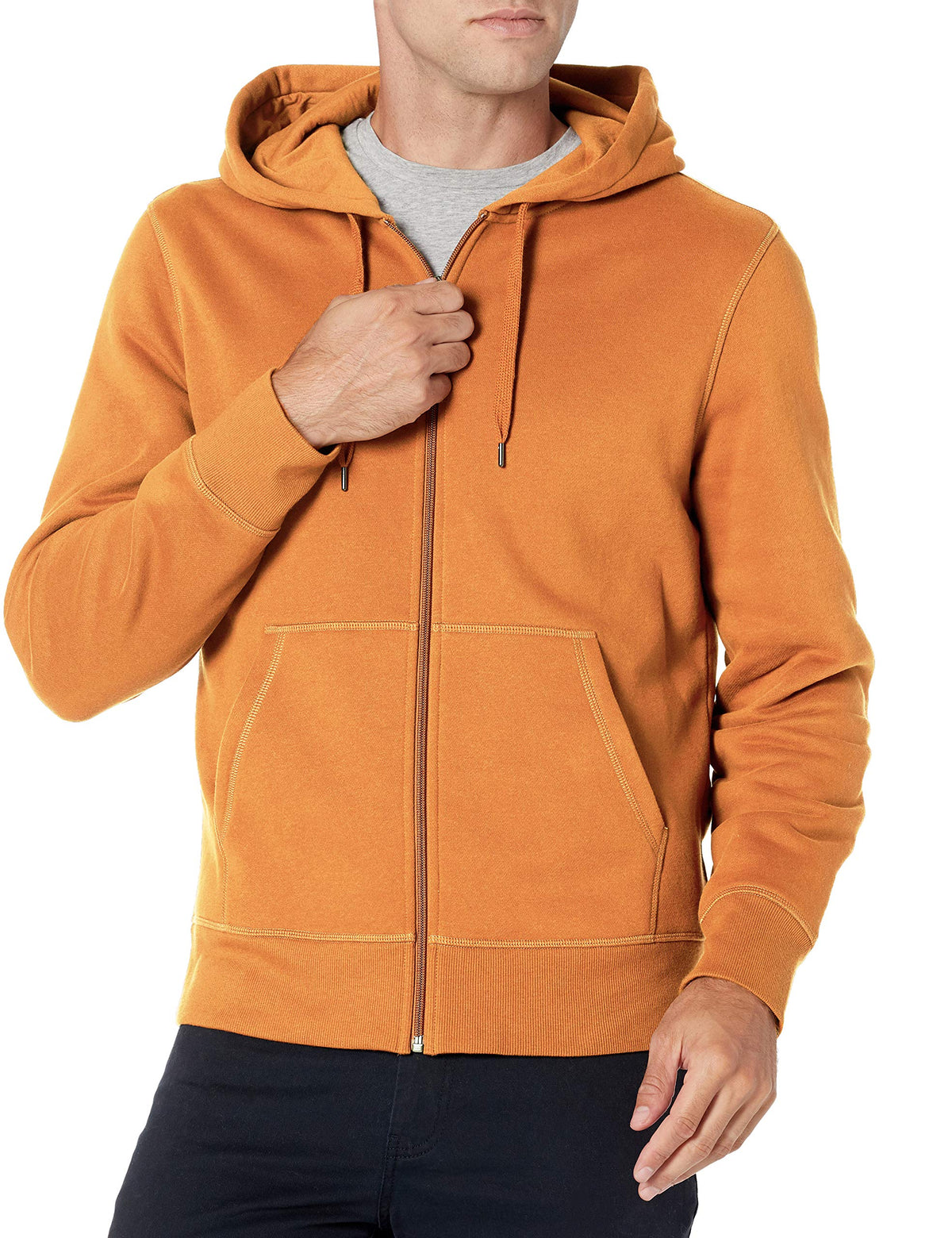 Amazon Essentials Men's Full-Zip Fleece Hoodie Sweatshirt (Available in Big & Tall)