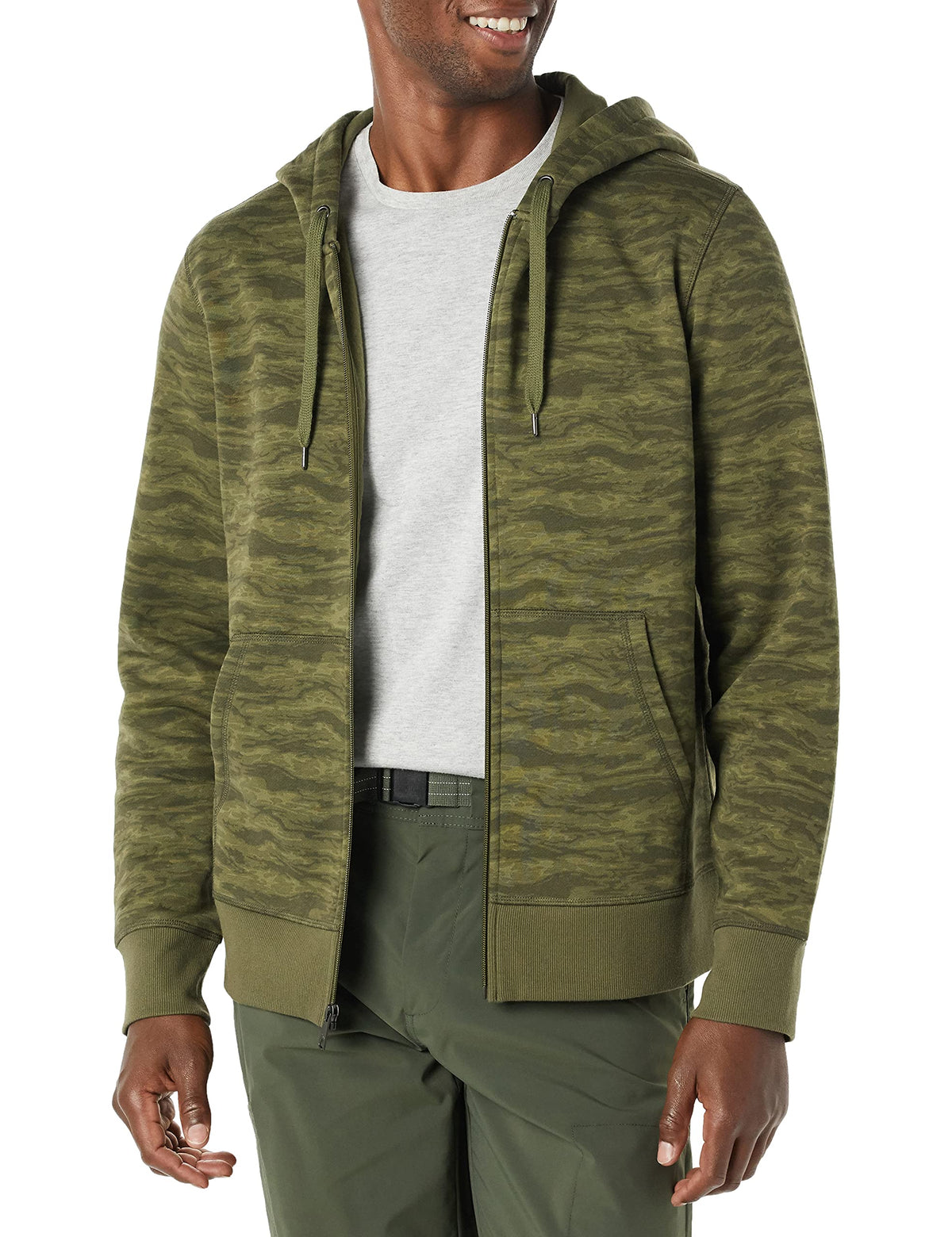 Amazon Essentials Men's Full-Zip Fleece Hoodie Sweatshirt (Available in Big & Tall)