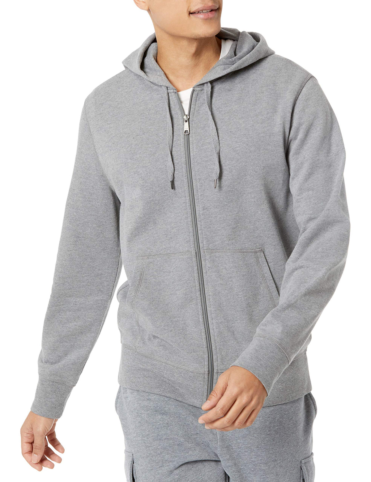 Amazon Essentials Men's Lightweight French Terry Full-Zip Hoodie, Regular Fit