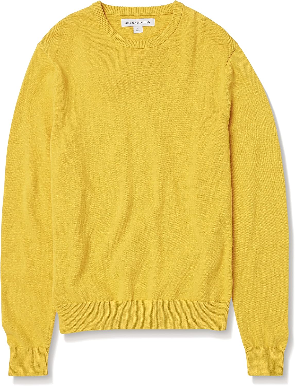 Amazon Essentials Men's Cable Knit Long-Sleeve Crewneck Sweater, 100% Cotton, Big & Tall Options Available