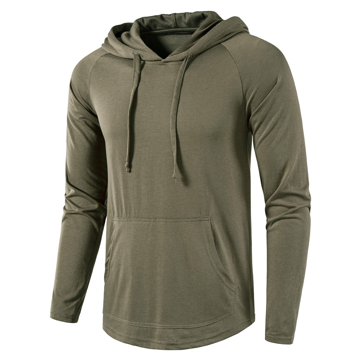SIR7 Men's Gym Workout Active Long Sleeve Pullover Lightweight Hoodie Casual Hooded Sweatshirts