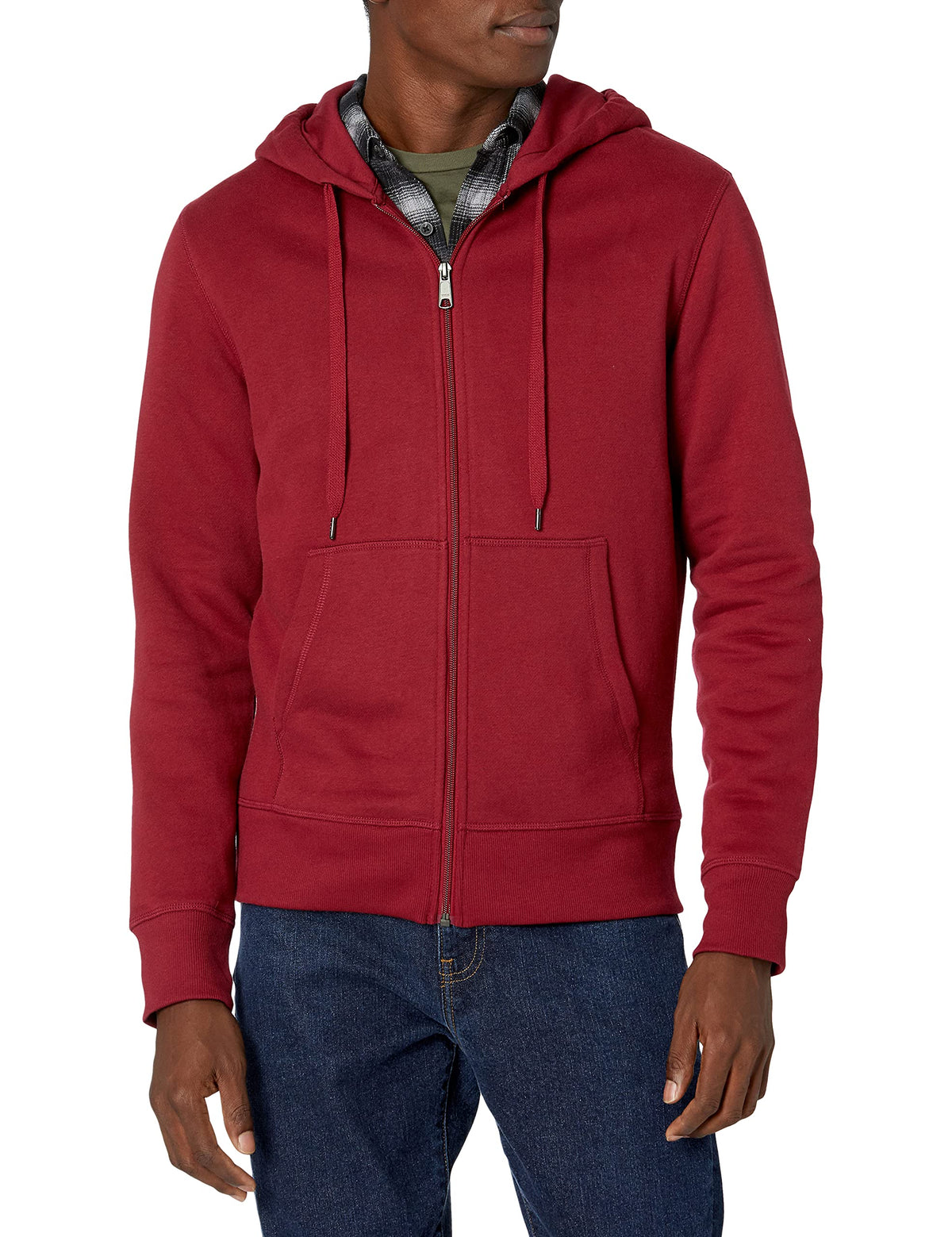 Amazon Essentials Men's Full-Zip Fleece Hoodie Sweatshirt (Available in Big & Tall)
