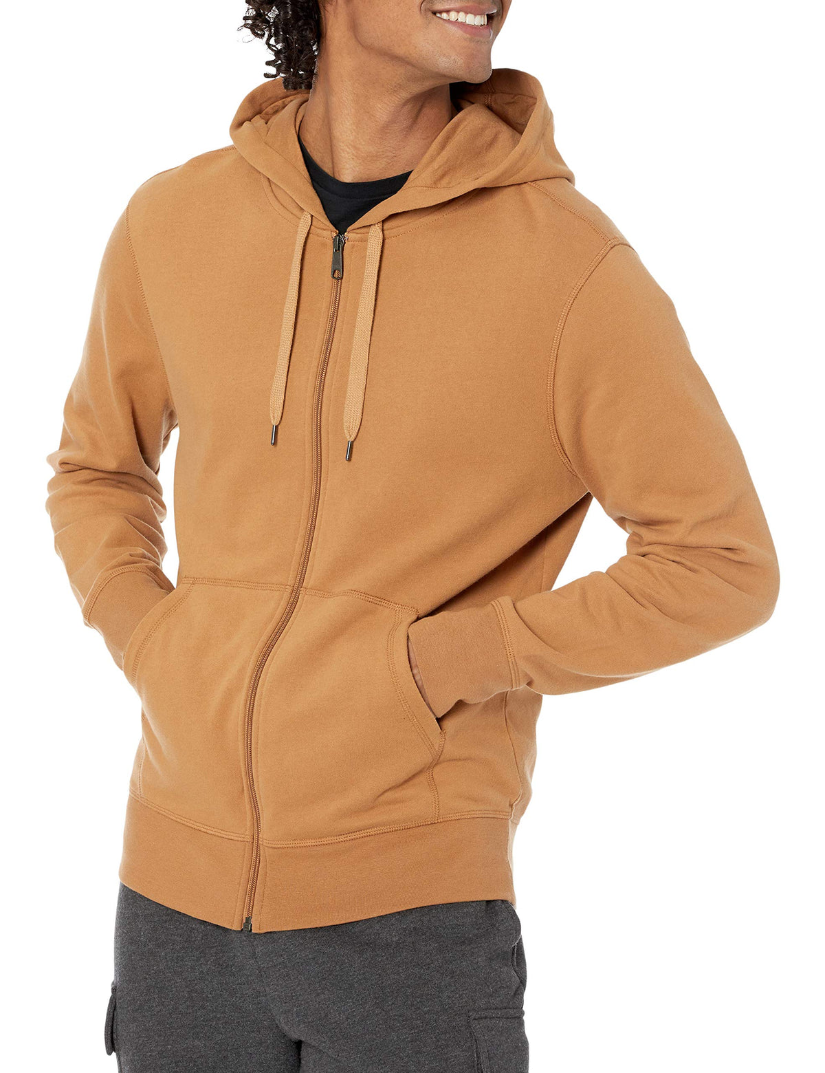 Amazon Essentials Men's Lightweight French Terry Full-Zip Hoodie, Regular Fit