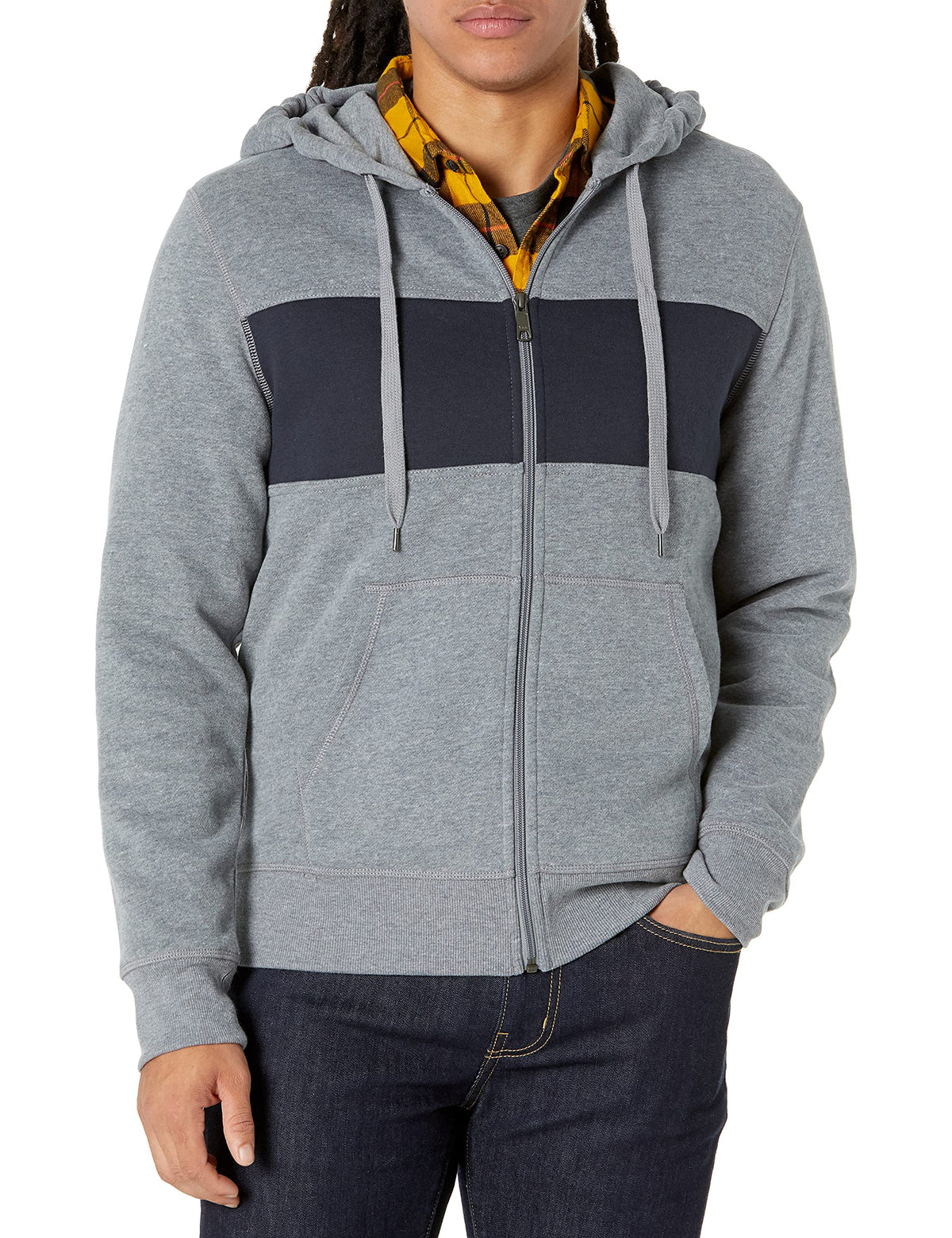 Amazon Essentials Men's Full-Zip Fleece Hoodie Sweatshirt (Available in Big & Tall)