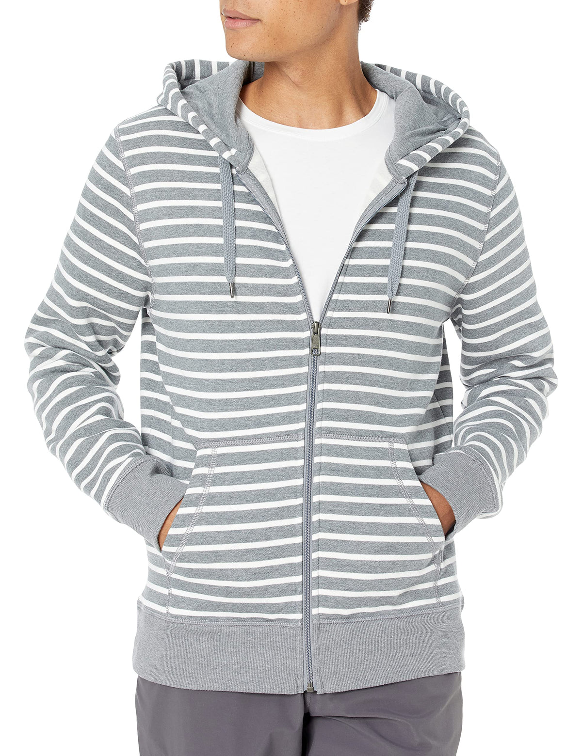 Amazon Essentials Men's Full-Zip Fleece Hoodie Sweatshirt (Available in Big & Tall)