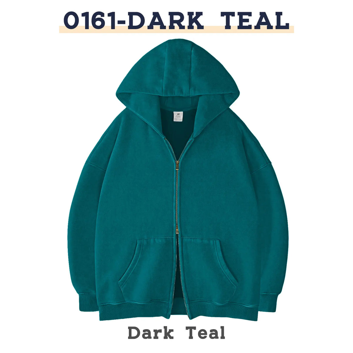 FAIABLE Unisex Oversized Zip-Up Hoodie in Acid Wash Heavyweight Cotton Fleece with Oversized Pockets & Stretch Ribbed Cuffs for Men & Women Casual Sweatshirt