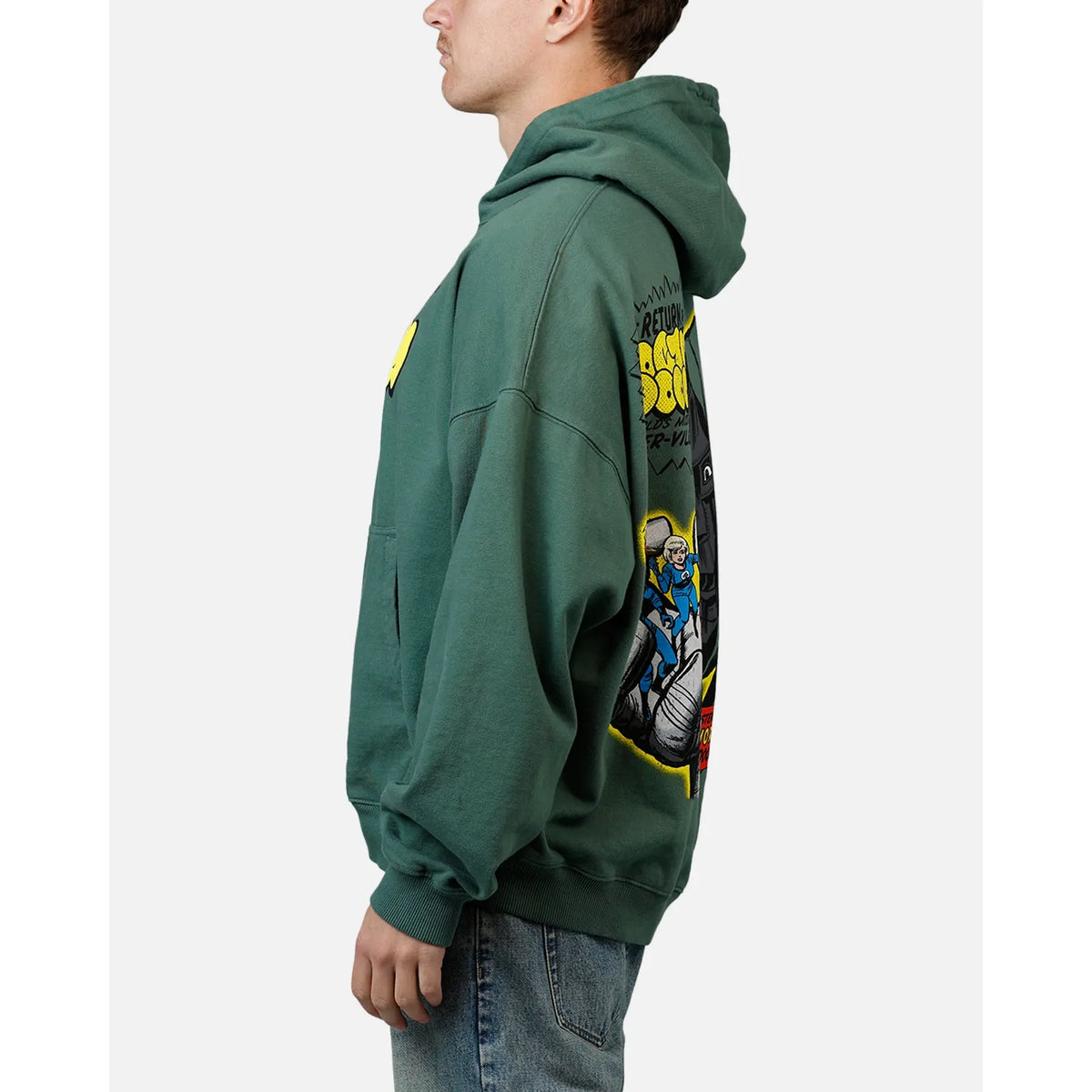 73Studio Marvel Fantastic Four Doctor Doom Villain Premium Hoodie Green