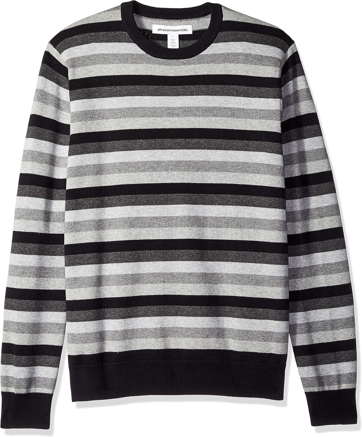 Amazon Essentials Men's Cable Knit Long-Sleeve Crewneck Sweater, 100% Cotton, Big & Tall Options Available
