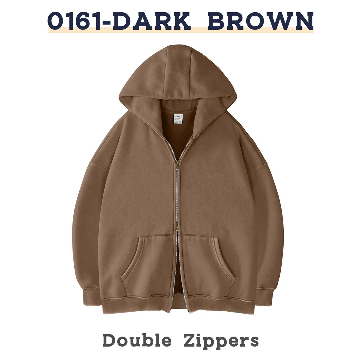 FAIABLE Unisex Oversized Zip-Up Hoodie in Acid Wash Heavyweight Cotton Fleece with Oversized Pockets & Stretch Ribbed Cuffs for Men & Women Casual Sweatshirt