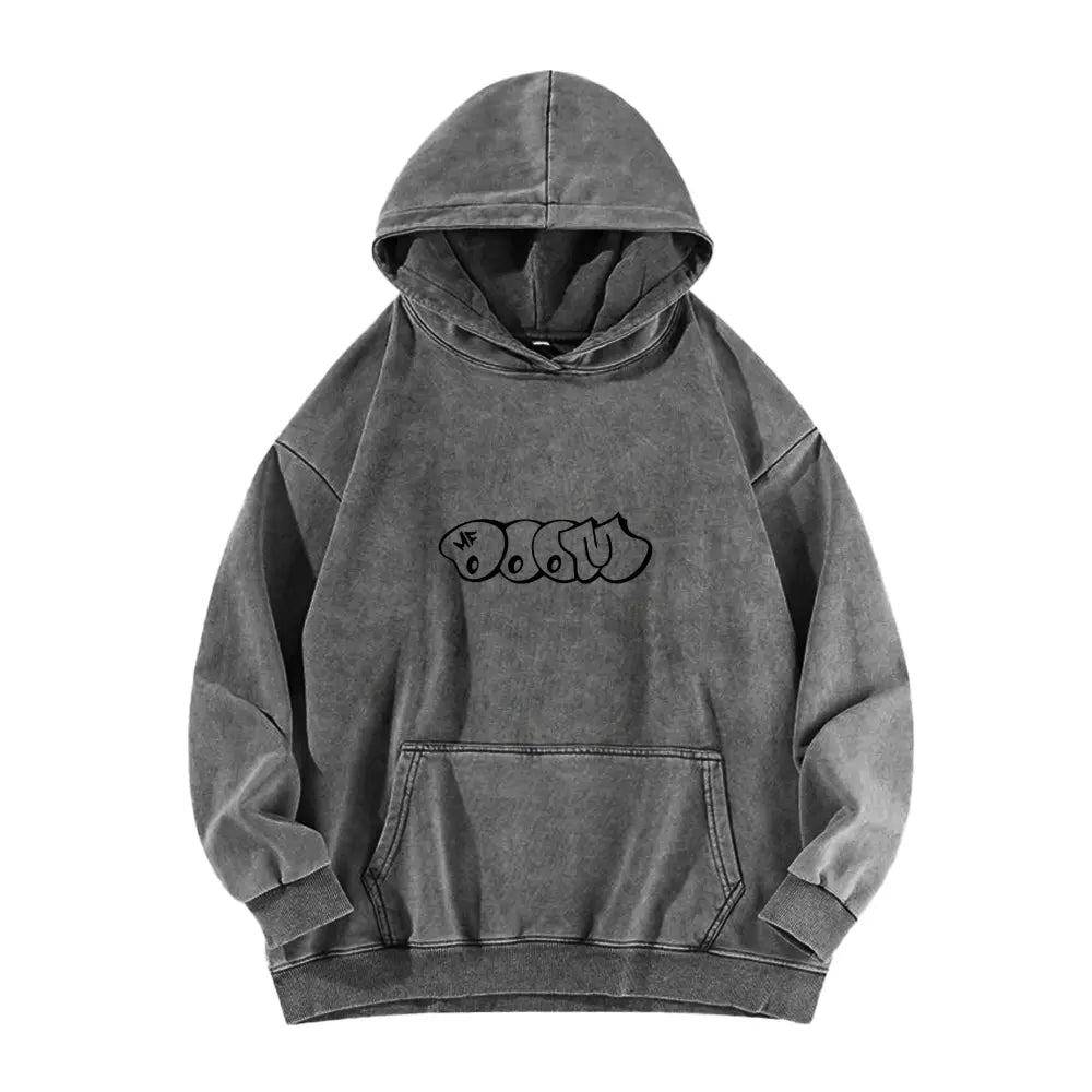 Acid Wash Hoodie, 90s hip-hop street style hoodie,suitable for rappers and retro music lovers, streetwear fashion