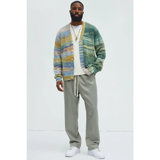 Cameroonian Textured Cardigan - Multi Color