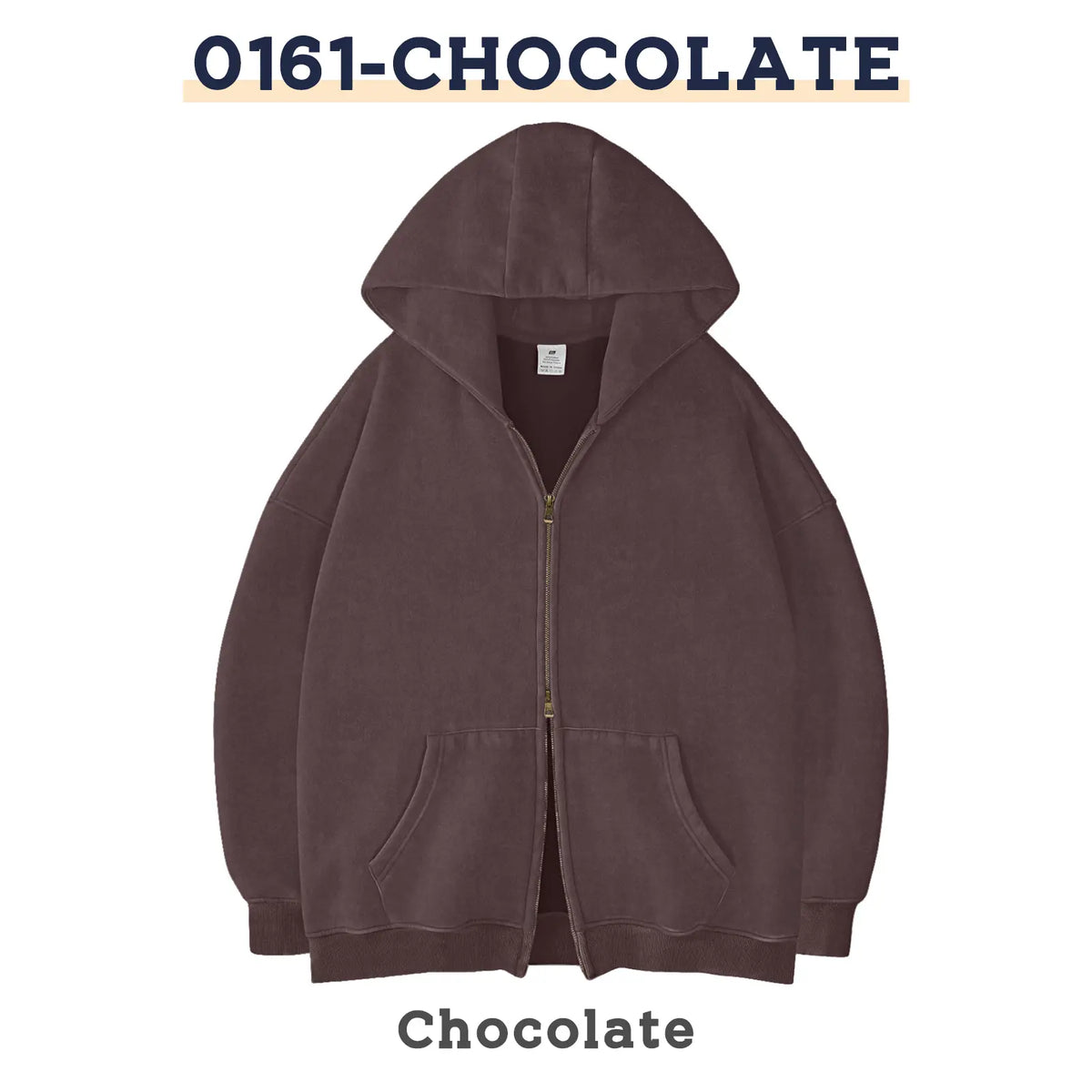 FAIABLE Unisex Oversized Zip-Up Hoodie in Acid Wash Heavyweight Cotton Fleece with Oversized Pockets & Stretch Ribbed Cuffs for Men & Women Casual Sweatshirt